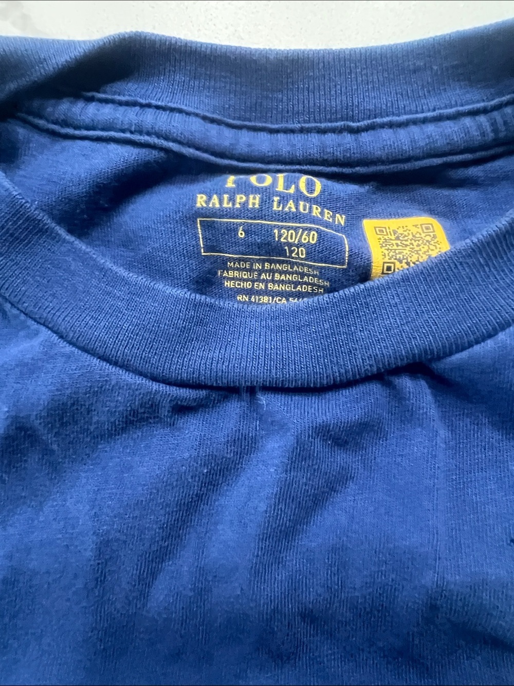 Polo by Ralph Lauren Red 'POLO' Graphic Tee with Blue Polo Logo Tee - Picture 7 of 7